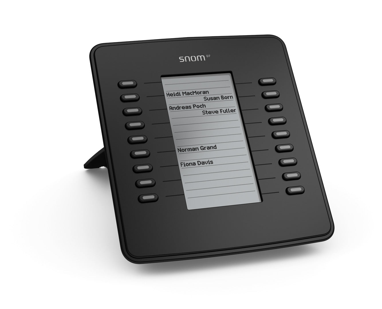 SNOM D7 Expansion Module USB for D785, D765, D745, D735, D725, D717 & D715,  Black,18 Multi-color LED keys, Supports All 700 Series Telephones SNOM D7 Expansion Module USB for D785, D765, D745, D735, D725, D717 & D715,  Black,18 Multi-color LED keys, Supports All 700 Series Telephones